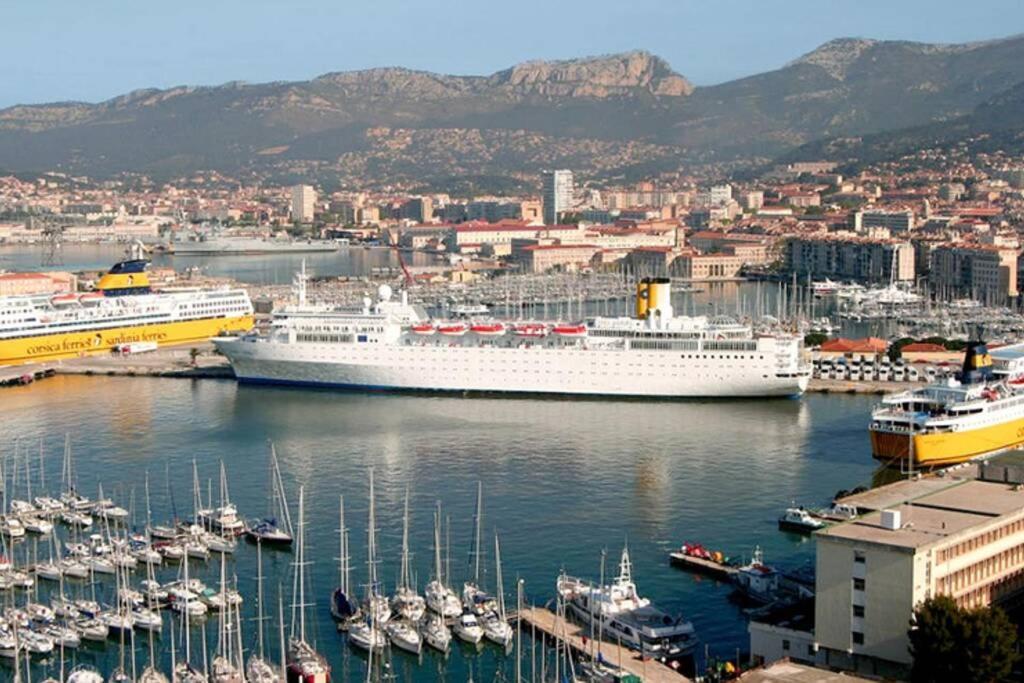 Bel Appartement T3 Mourillon A 5 Min Des Plages - Vue Mer Toulon Bagian luar foto